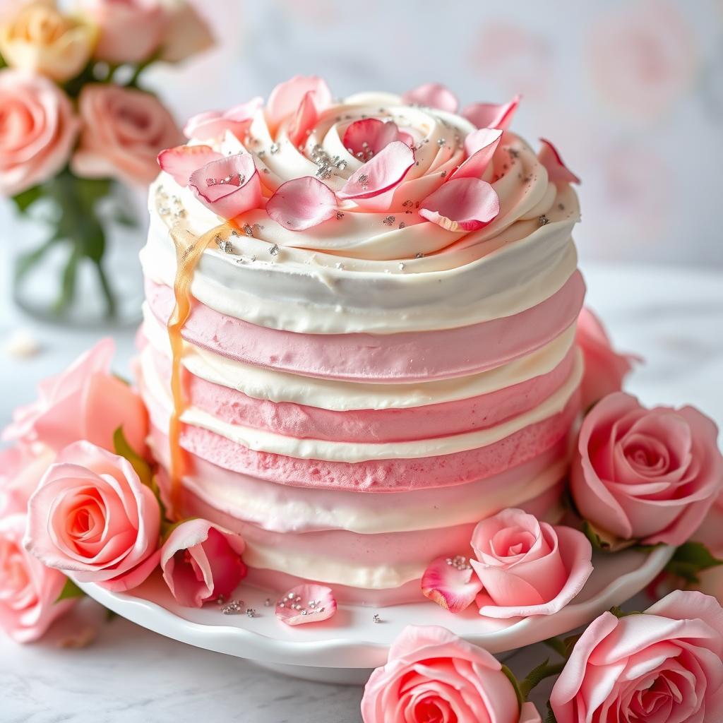 rose milk cake