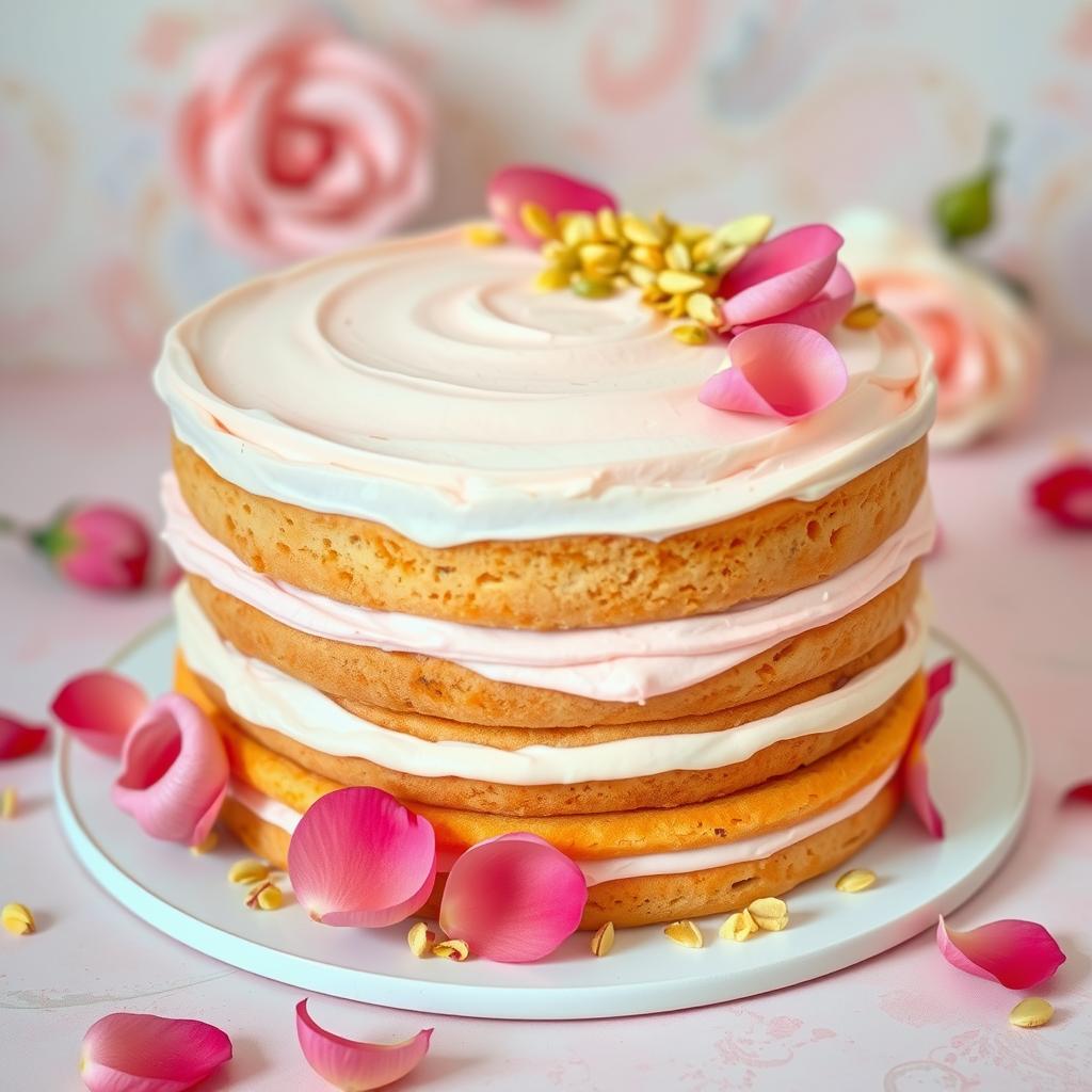 rose milk cake