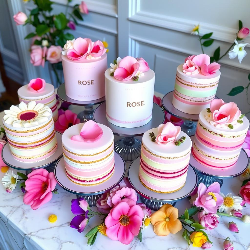 rose milk cake variations