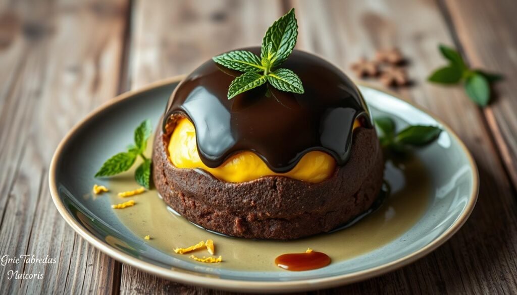 Chocolate Lemon Mousse Dome