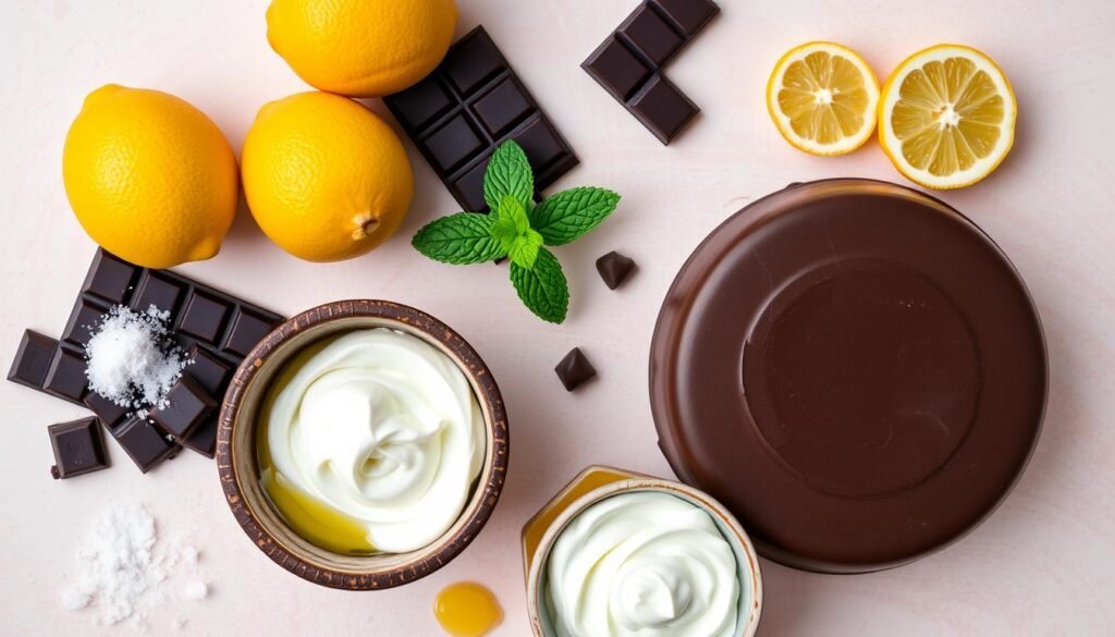 Chocolate Lemon Mousse Dome Ingredients