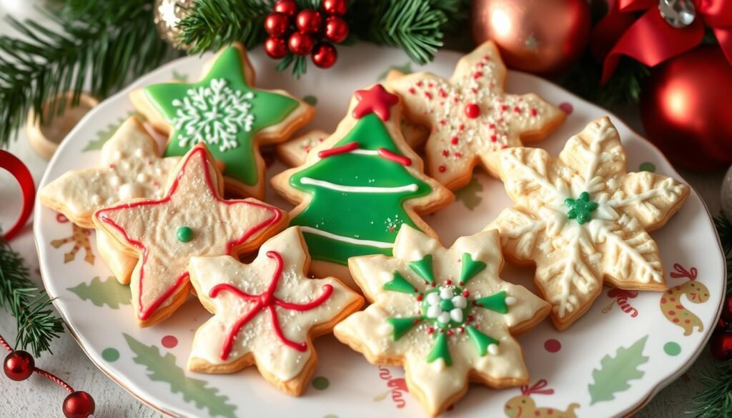 Festive Whipped Shortbread Cookies