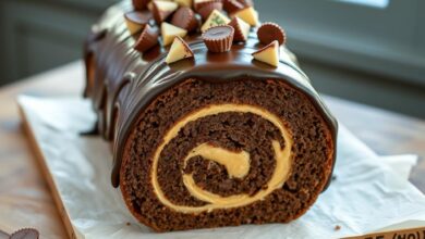 Reese's Peanut Butter Cup Roll Cake