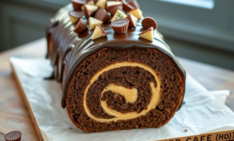 Reese's Peanut Butter Cup Roll Cake