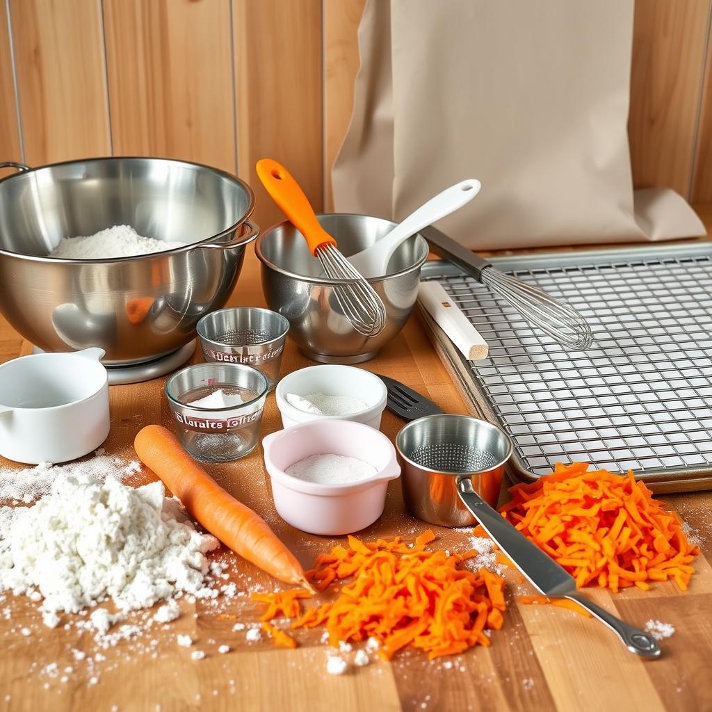 baking tools for carrot cake cookies