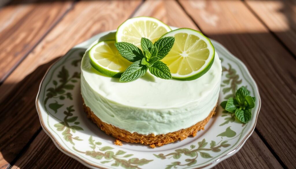 chilled lime mousse cheesecake