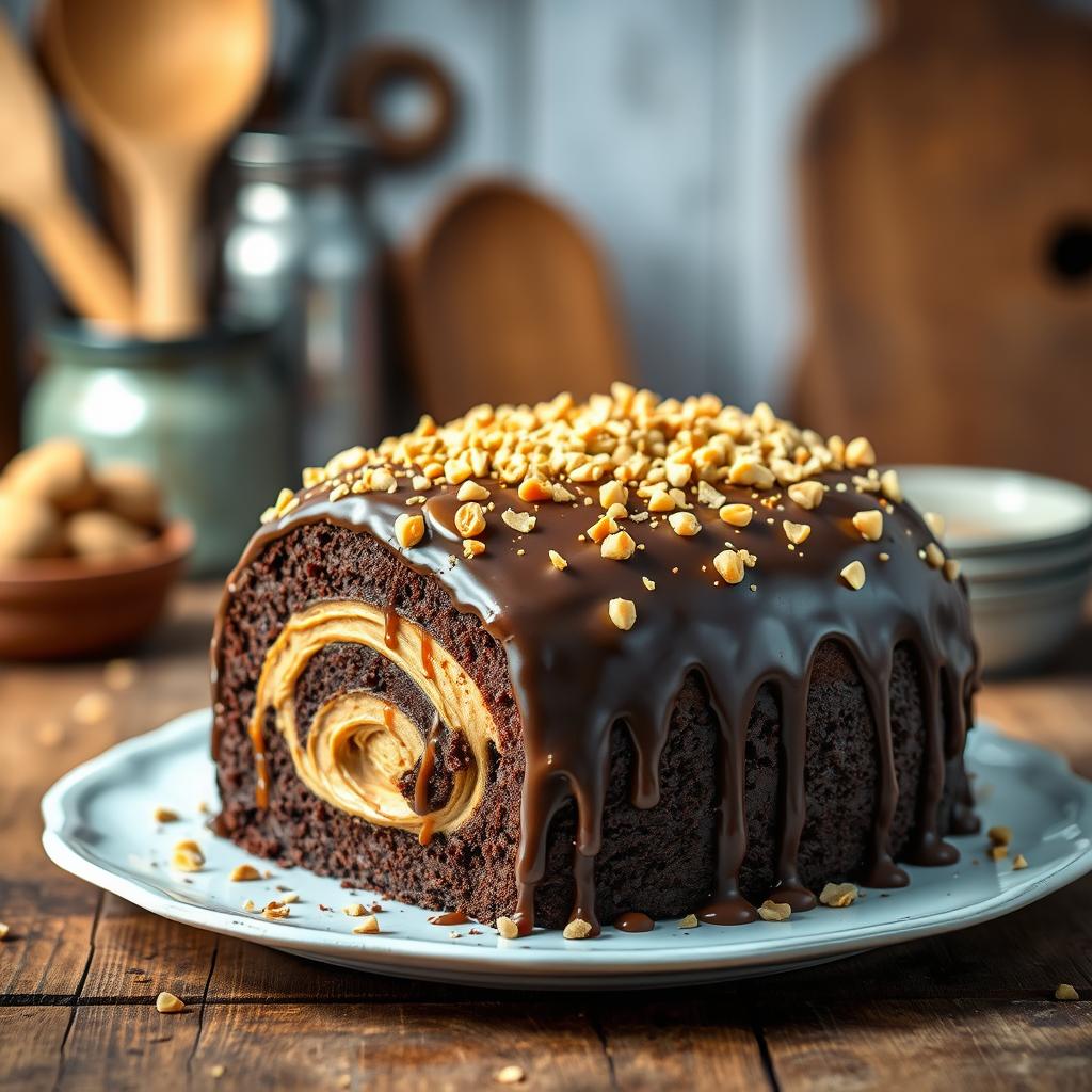 chocolate peanut butter cake