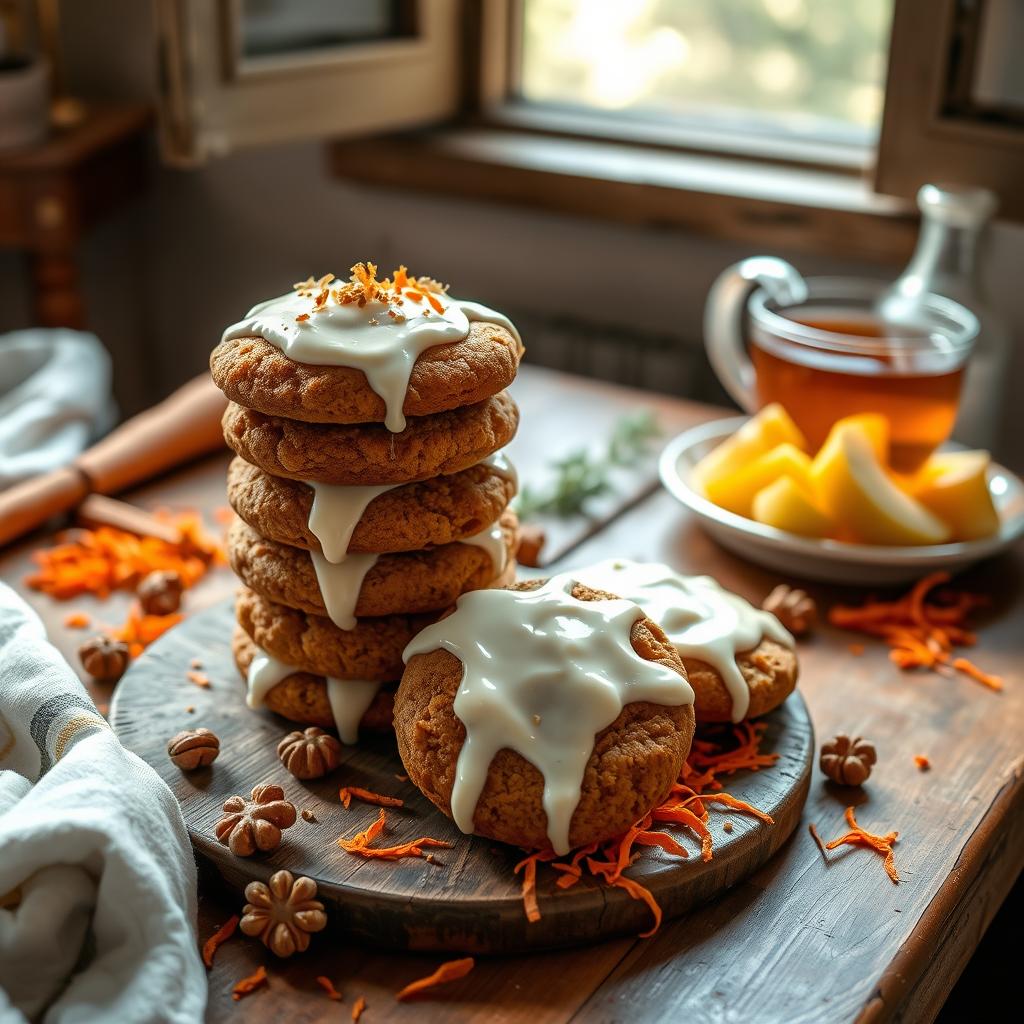 delicious carrot cake cookies