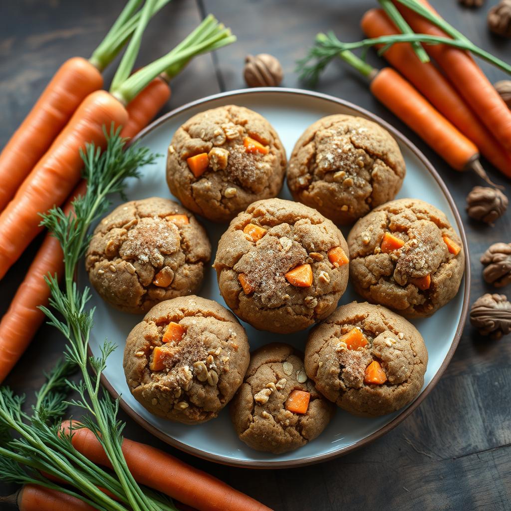 healthy carrot cake cookies