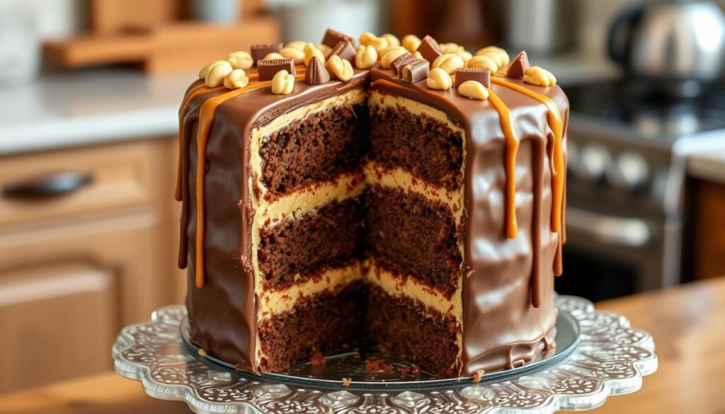 snickers layer cake